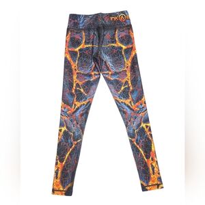 INKnBURN Women's Lava Print Leggings Size 4 Full Length